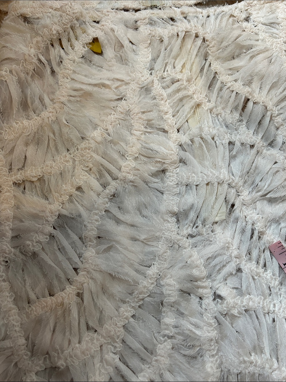 Je Te Veux Ivory Cream Crochet Maxi Skirt and Bandeau Set maxi see thu skirt S - Picture 15 of 17